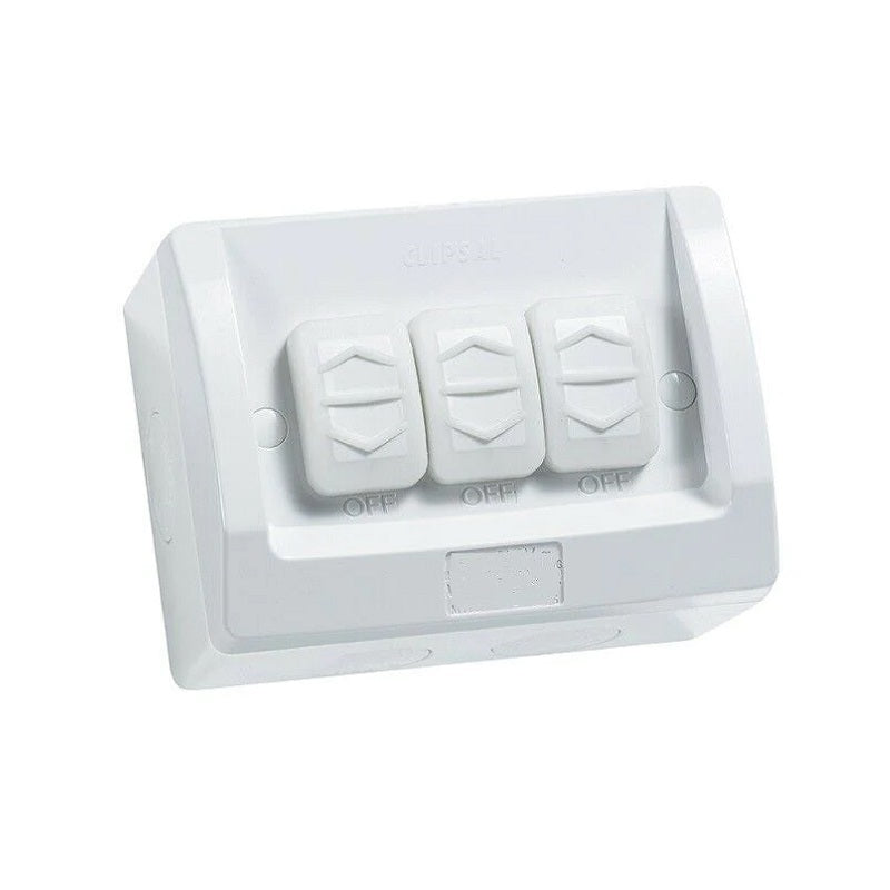 3A AU Triple Weatherproof Light Switch – Super Cheap Electrical