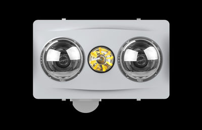 Modura BathLux2 - 2 Heat 3 in 1 Bathroom Heater Exhaust Fan with 8W LED Light