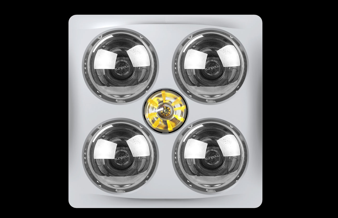 Modura BathLux4 - 4 Heat 3 in 1 Bathroom Heater Exhaust Fan with 8W LED Light