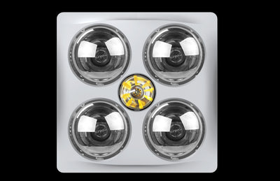 Modura BathLux4 - 4 Heat 3 in 1 Bathroom Heater Exhaust Fan with 8W LED Light