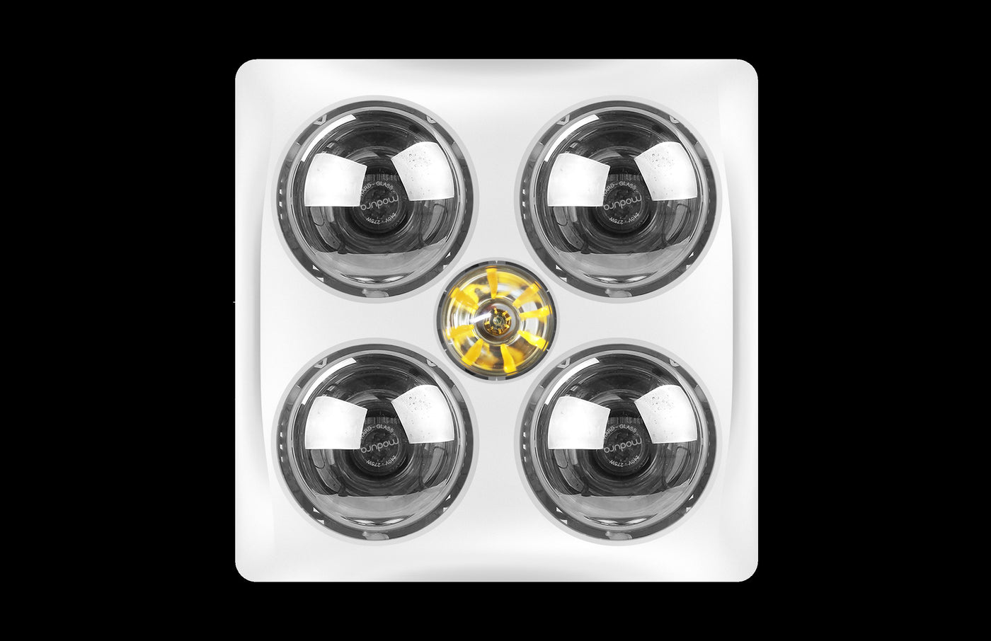 Modura BathLux4 - 4 Heat 3 in 1 Bathroom Heater Exhaust Fan with 8W LED Light