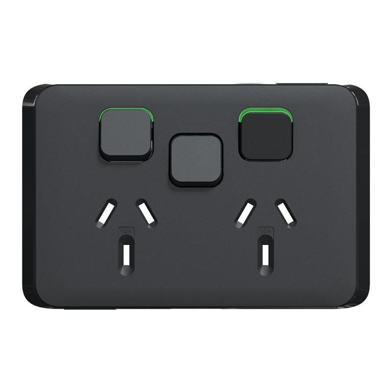 CLIPSAL Iconic Switch Series Black - Skin Only