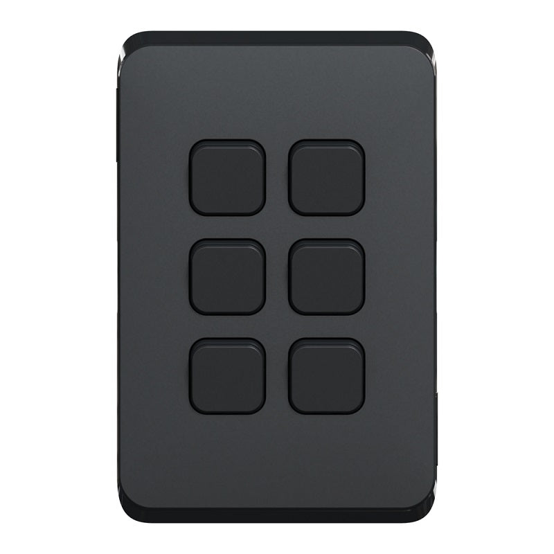 CLIPSAL Iconic Switch Series Black - Skin Only