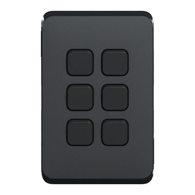 CLIPSAL Iconic Switch Series Black - Skin Only