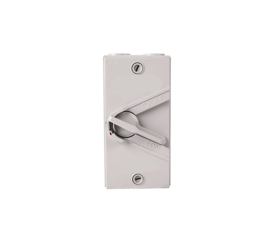 Crown 1 Pole Weatherproof Isolator 35A IP66