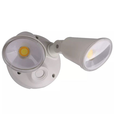 Martec Defender Double Spot LED Outdoor Flood Light 2 x 10w Tricolour Without Sensor