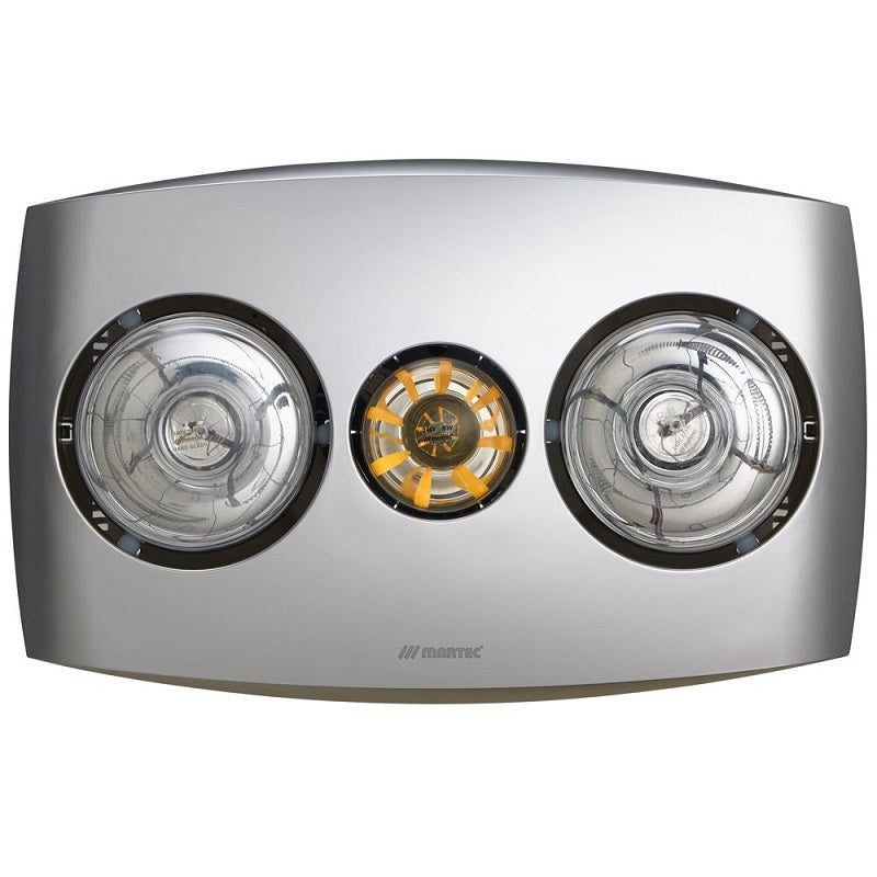 Martec Contour 2  2 Heat 3 in 1 Bathroom Heater Exhaust Fan & 8w LED Light
