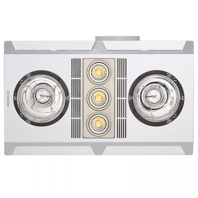 Martec Profile Plus 2 Heat 3 in 1 Bathroom Heater Exhaust Fan with LED Lights