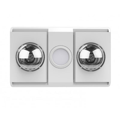 Ventair MANROSE SIERRA 2 - 2 Heat High Air Extraction - 3 in 1 Bathroom Heat Exhaust with center LED downlight